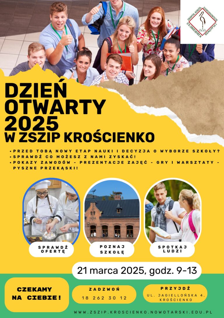 Plakat promujący Dzień Otwarty 2025