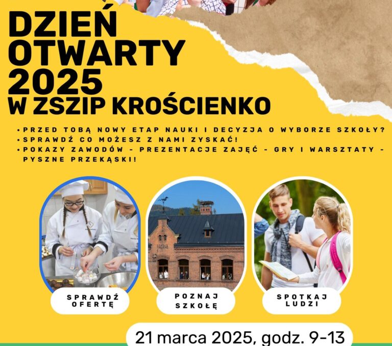 Plakat promujący Dzień Otwarty 2025