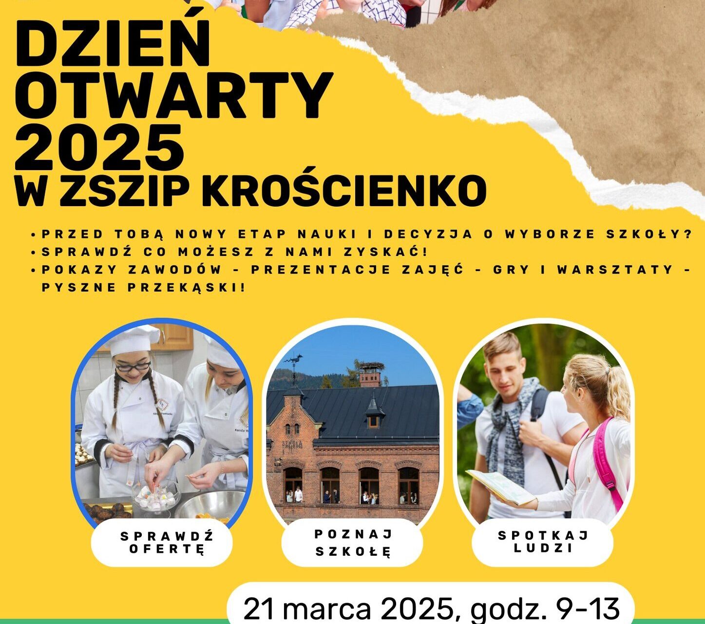 Plakat promujący Dzień Otwarty 2025