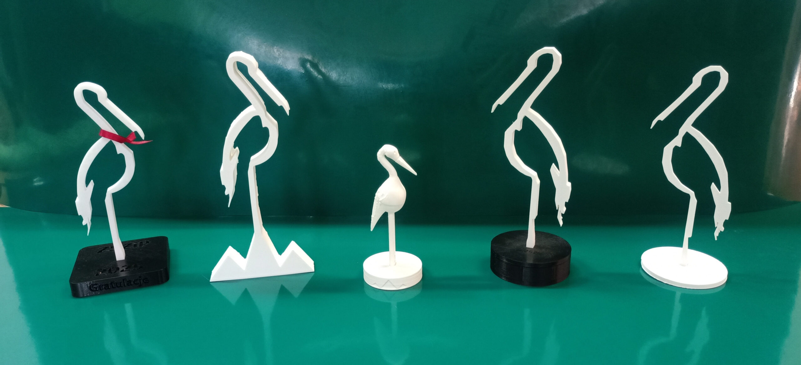 wydruk statuetki bociana w 3d